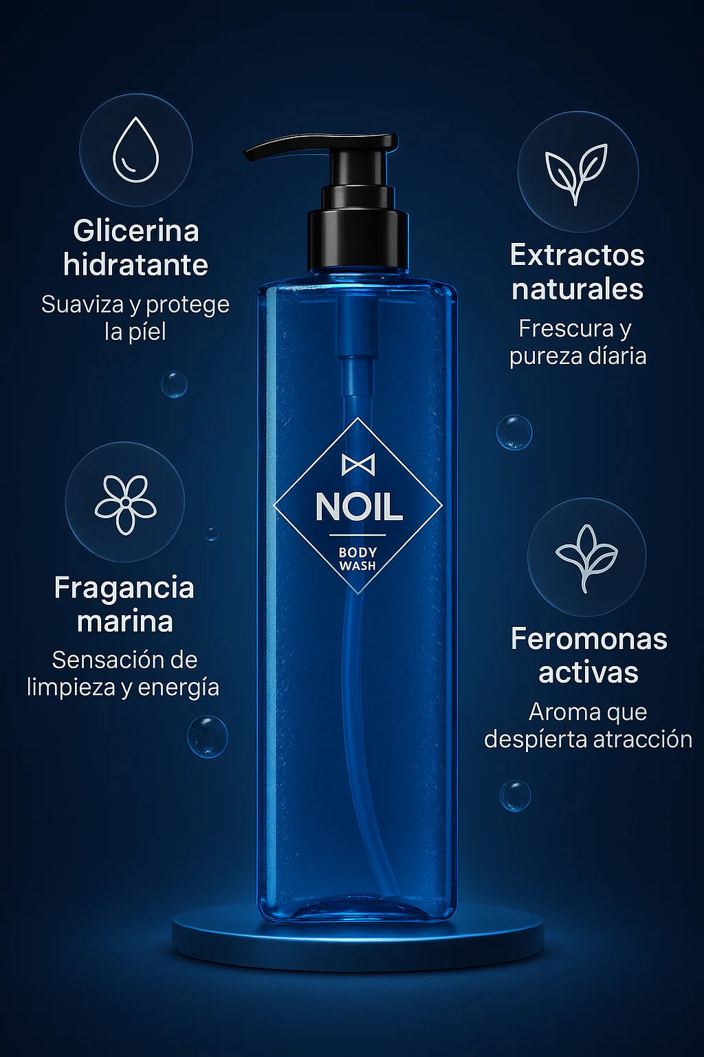 NOIL - Gel de ducha con perfume de larga duración