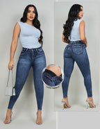 JEANS  AZUL CLARO CON FAJA CONTROL FIT