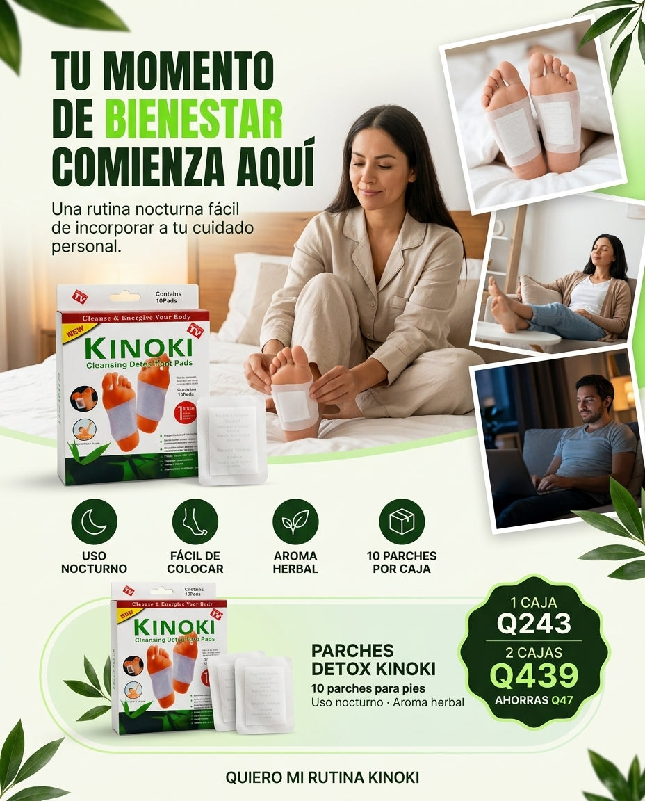 Parches Detox para Pies Kinoki