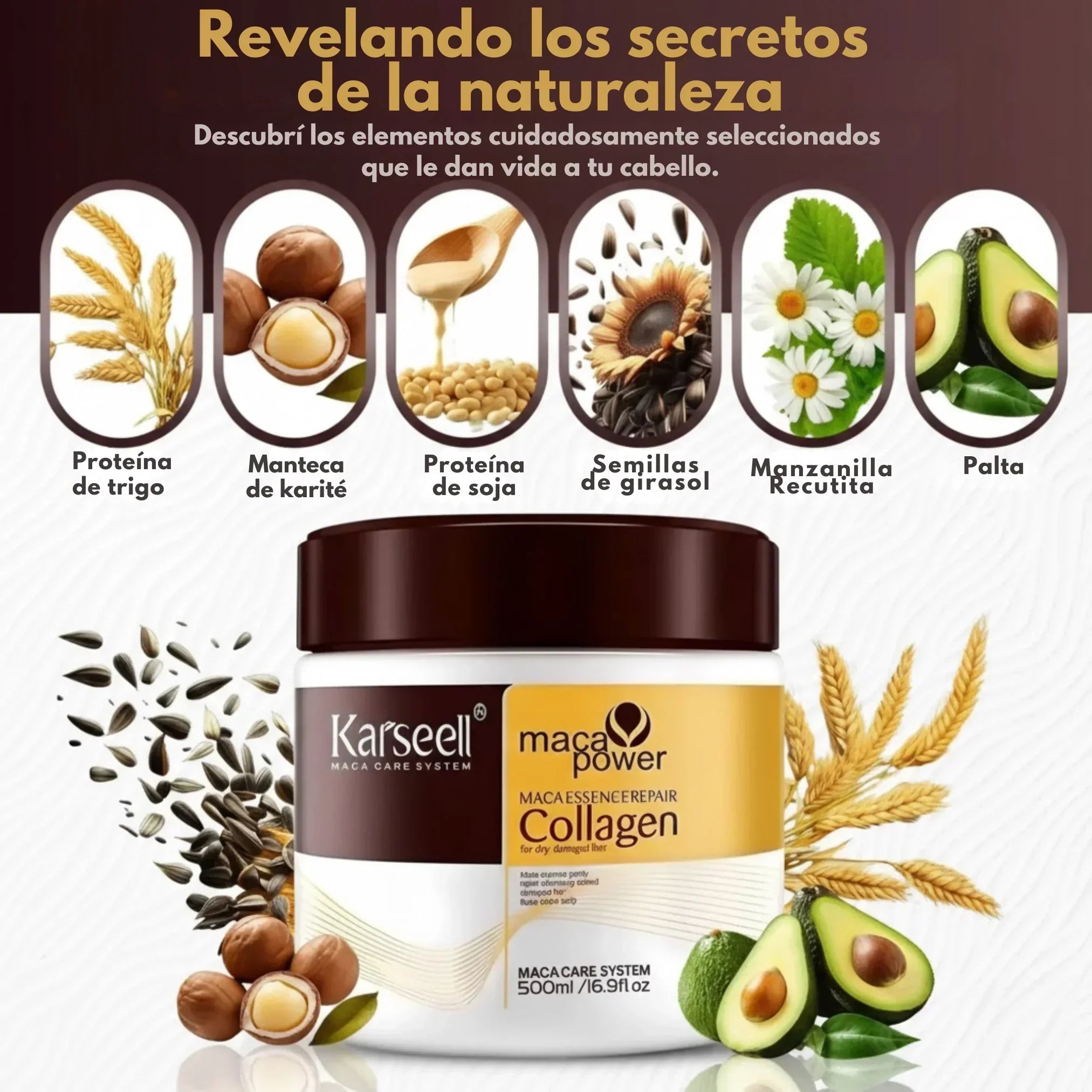 karsell - mascarilla capilar regenador profundo del cabello
