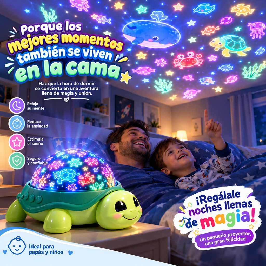 Proyector de Tortuga 360°